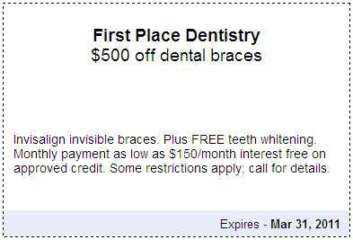 $500 off dental braces
